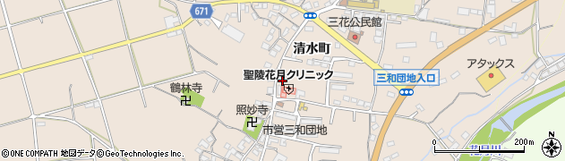 大分県日田市清水町934周辺の地図
