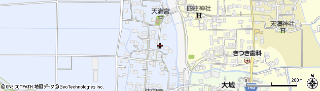 福岡県久留米市北野町仁王丸205周辺の地図