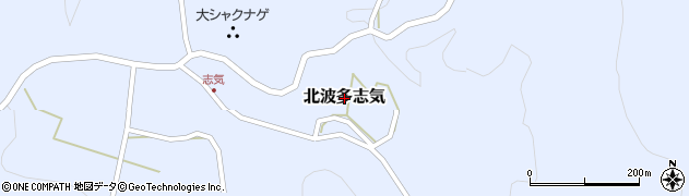 佐賀県唐津市北波多志気周辺の地図