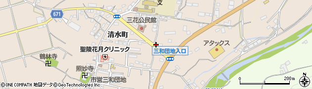 大分県日田市清水町973周辺の地図