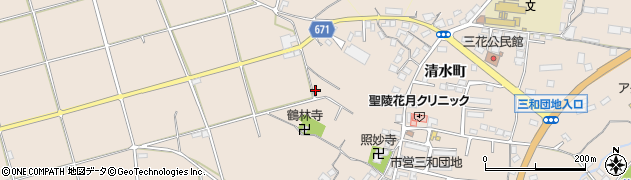 大分県日田市清水町1765周辺の地図