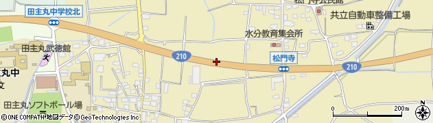 福岡県久留米市田主丸町常盤周辺の地図