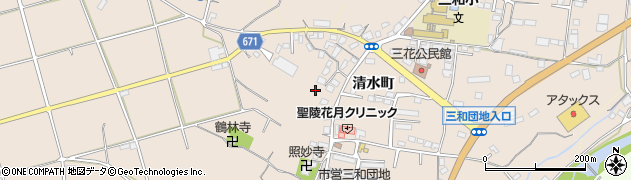 大分県日田市清水町1477周辺の地図