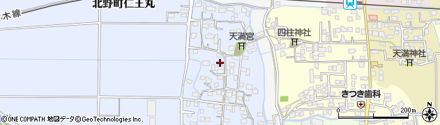 福岡県久留米市北野町仁王丸236周辺の地図