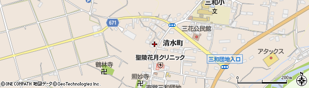 大分県日田市清水町1475周辺の地図