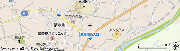 大分県日田市清水町967周辺の地図