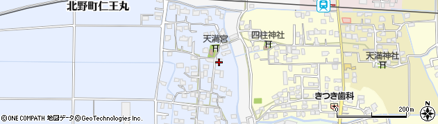 福岡県久留米市北野町仁王丸215周辺の地図