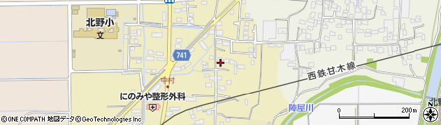 福岡県久留米市北野町中2913周辺の地図
