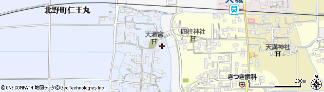 福岡県久留米市北野町仁王丸217周辺の地図