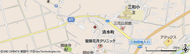 大分県日田市清水町1473周辺の地図