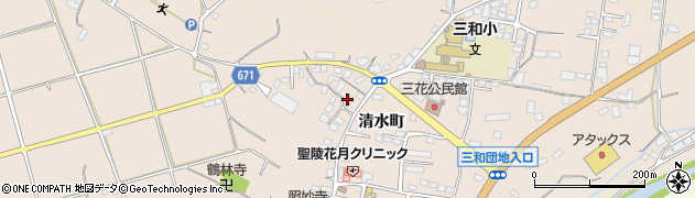 大分県日田市清水町1474周辺の地図
