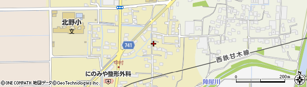 福岡県久留米市北野町中2914周辺の地図
