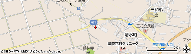 大分県日田市清水町1436周辺の地図