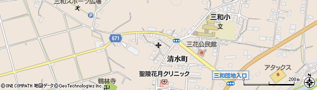 大分県日田市清水町1261周辺の地図