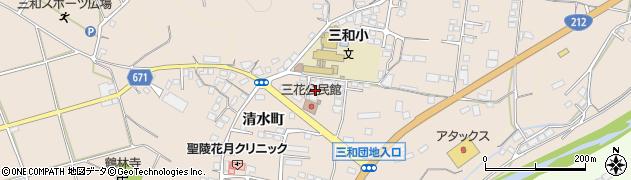 大分県日田市清水町951周辺の地図
