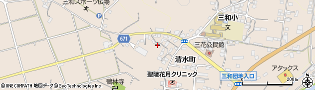 大分県日田市清水町1265周辺の地図