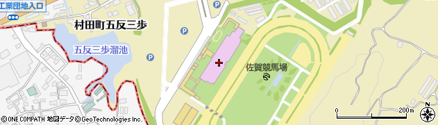 佐賀競馬場周辺の地図