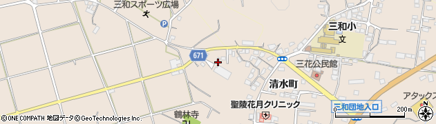 大分県日田市清水町1279周辺の地図