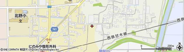 福岡県久留米市北野町中2944周辺の地図