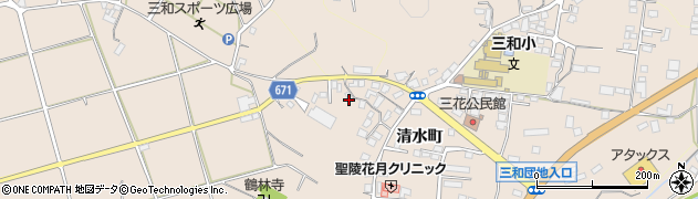 大分県日田市清水町1266周辺の地図