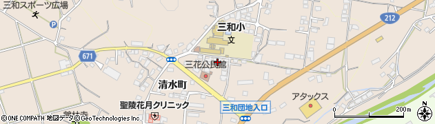 大分県日田市清水町952周辺の地図