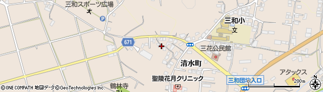 大分県日田市清水町1264周辺の地図