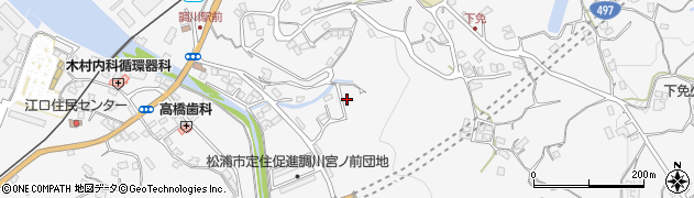 長崎県松浦市調川町下免周辺の地図
