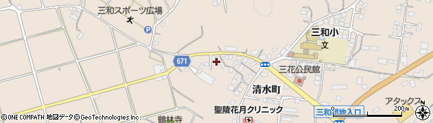 大分県日田市清水町1280周辺の地図