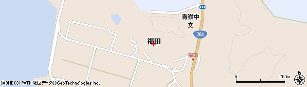 佐賀県伊万里市黒川町（福田）周辺の地図