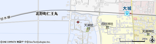 福岡県久留米市北野町仁王丸272周辺の地図