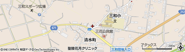 大分県日田市清水町1221周辺の地図