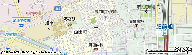 佐賀県鳥栖市西田町周辺の地図