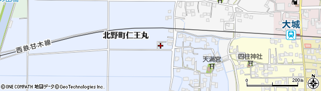 福岡県久留米市北野町仁王丸480周辺の地図