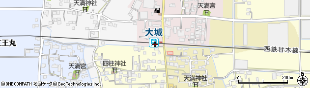 大城駅周辺の地図