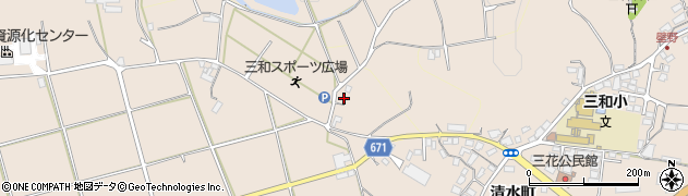 大分県日田市清水町1427周辺の地図