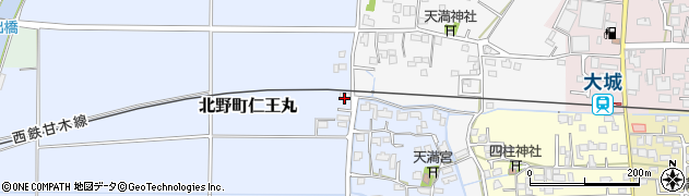 福岡県久留米市北野町仁王丸333周辺の地図