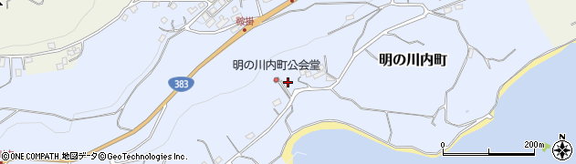長崎県平戸市明の川内町周辺の地図