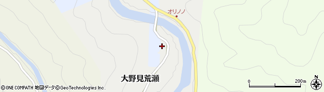 高知県中土佐町（高岡郡）大野見荒瀬周辺の地図