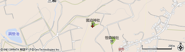 大分県日田市清水町1157周辺の地図