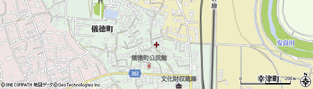 佐賀県鳥栖市儀徳町周辺の地図