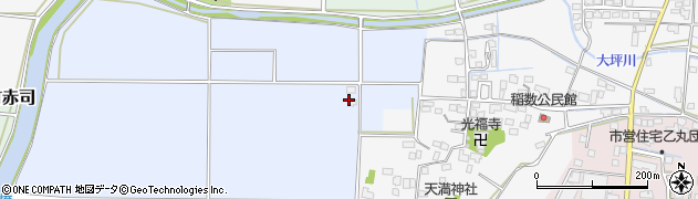 福岡県久留米市北野町仁王丸571周辺の地図