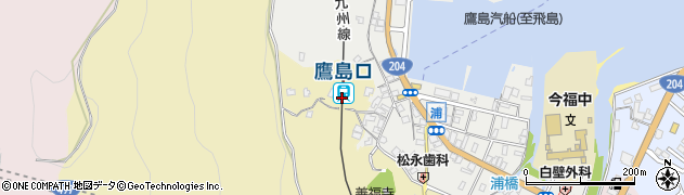 鷹島口駅周辺の地図