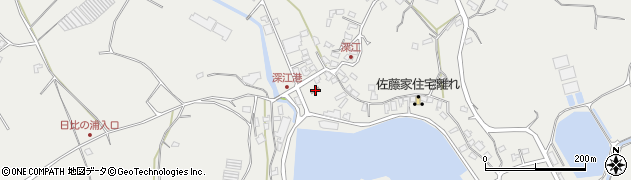 日出深江簡易郵便局周辺の地図