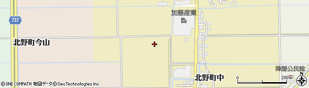 福岡県久留米市北野町中周辺の地図