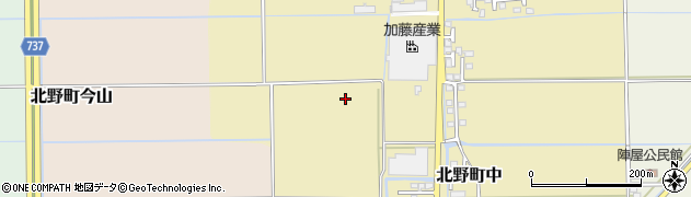 福岡県久留米市北野町中周辺の地図