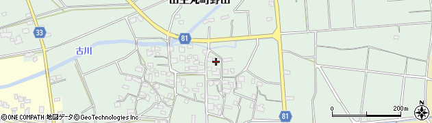 福岡県久留米市田主丸町野田628周辺の地図