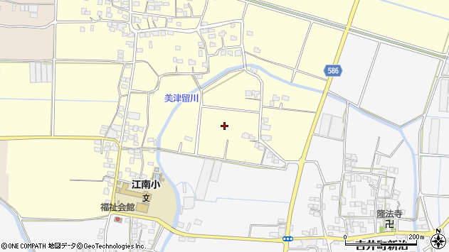〒839-1308 福岡県うきは市吉井町八和田の地図