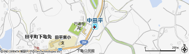 中田平駅周辺の地図