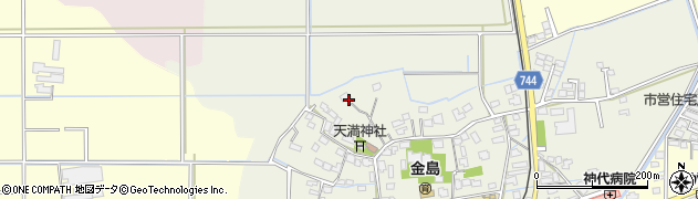 福岡県久留米市北野町八重亀周辺の地図