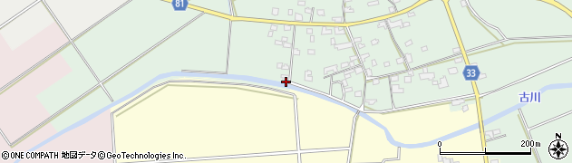 福岡県久留米市田主丸町野田1674周辺の地図